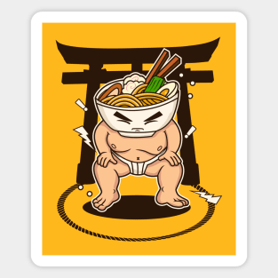 Ramen Sumo Wrestler Magnet